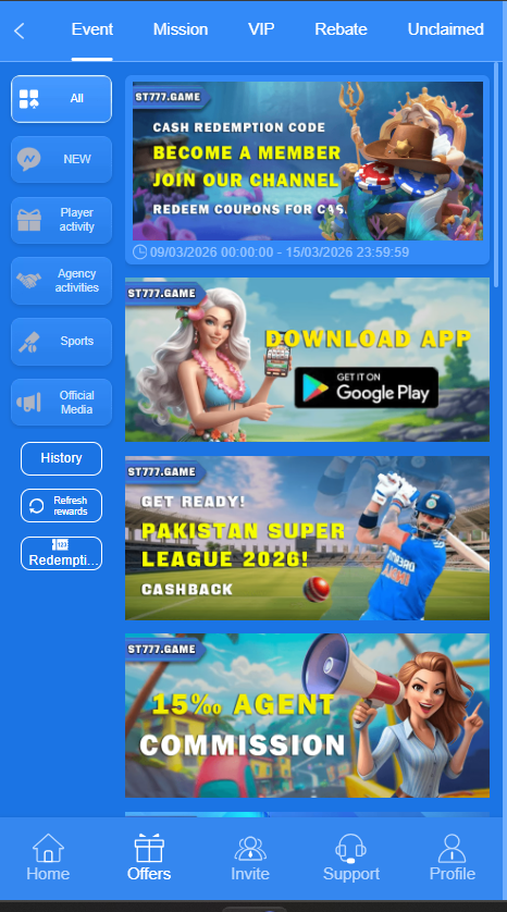 st777 game promotions