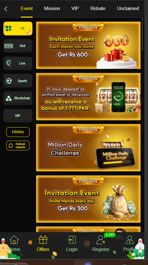 PAK804 Game features